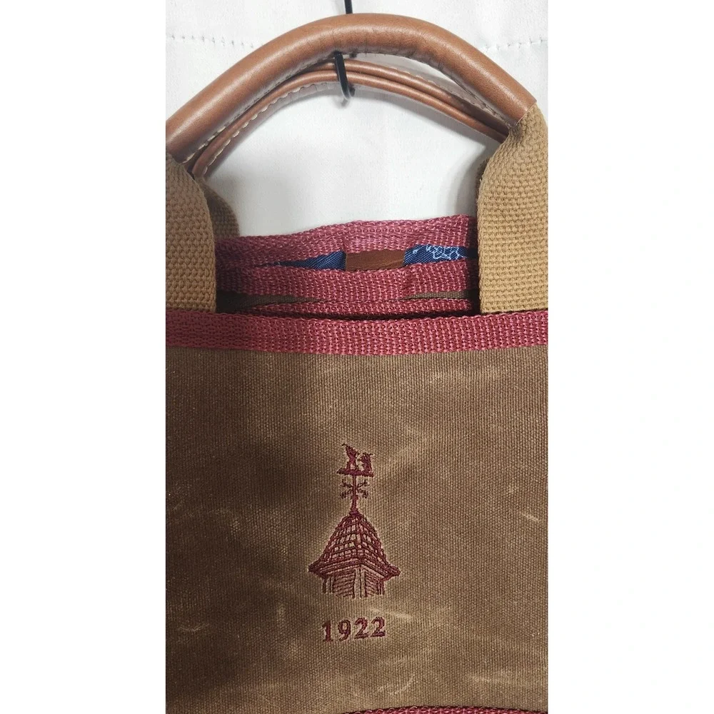 Hudson Sutler Waxed Canvas Garment Bag Brown Burgundy Travel Suit Cover NWT